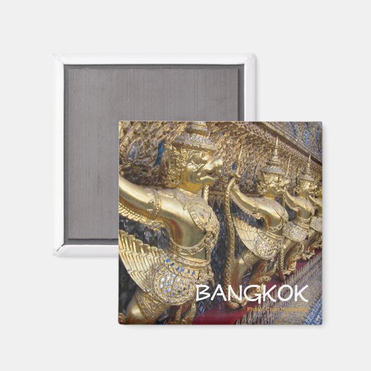 Bangkok Thailand Reizen Souvenir Magnet (Voorkant / Achterkant)