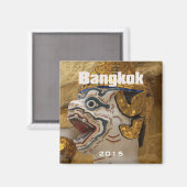 Bangkok Thailand Reizen Souvenir Magnet (Voorkant / Achterkant)
