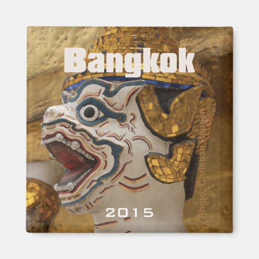 Bangkok Thailand Reizen Souvenir Magnet (Voorkant)