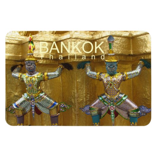 Bangkok Thailand Reizen Souvenir Magnet Magneet (Horizontaal)