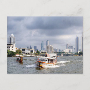 Bangkok Thailand River Skyline Briefkaart