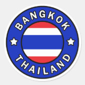 Bangkok Thailand Ronde Sticker (Voorkant)