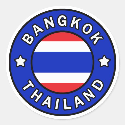 Bangkok Thailand Ronde Sticker (Voorkant)