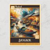 Bangkok, Thailand |  schilderij Briefkaart (Voorkant)