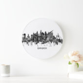 Bangkok Thailand Skyline BW Grote Klok (Huis)