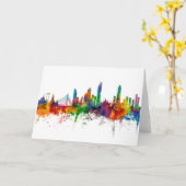 Bangkok Thailand Skyline Kaart (Gele Bloem)