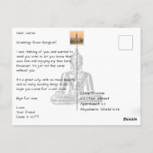 Bangkok Thailand Skyline Modern Briefkaart (Achterkant)