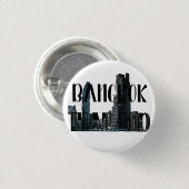 Bangkok Thailand - Stad, Reizen, Thai Ronde Button 3,2 Cm (Voorkant /achterkant)