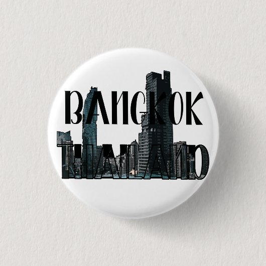 Bangkok Thailand - Stad, Reizen, Thai Ronde Button 3,2 Cm (Voorkant)