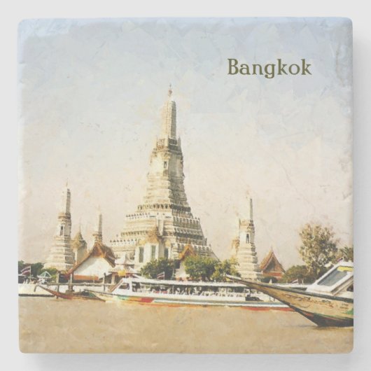 Bangkok, Thailand Stenen Onderzetter (Voorkant)