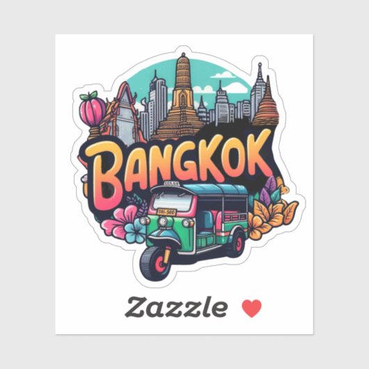 Bangkok, Thailand Sticker (Vel)