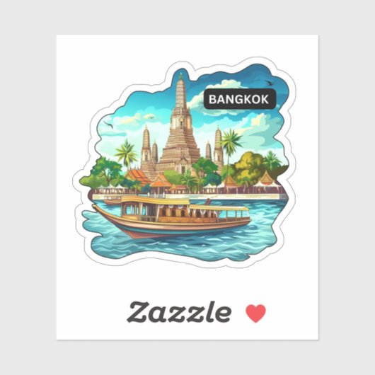 Bangkok, Thailand Sticker (Vel)