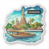 Bangkok, Thailand Sticker (Voorkant)
