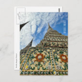 bangkok thailand stupas wat pho briefkaart (Voorkant / Achterkant)