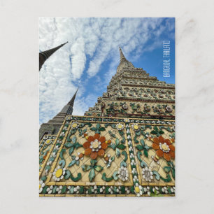 bangkok thailand stupas wat pho briefkaart
