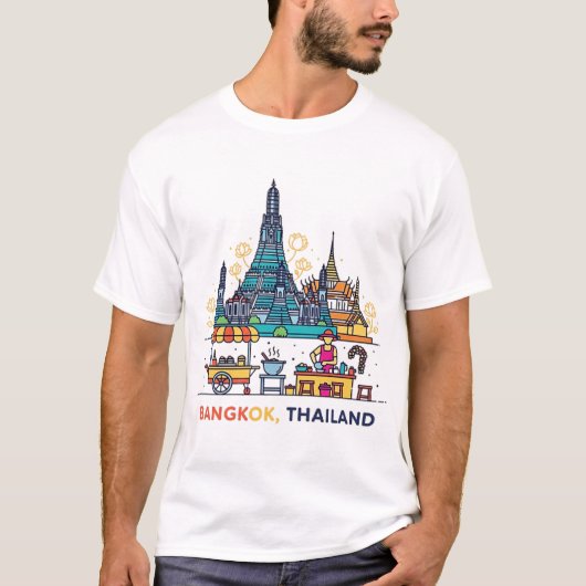 BANGKOK, THAILAND T-SHIRT (Voorkant)