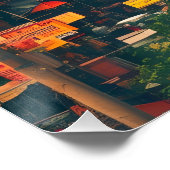 Bangkok Thailand Tempel Reisposter Perfect Poster (Hoek)