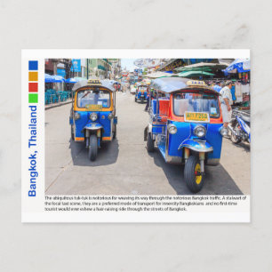 Bangkok, Thailand Tuk-Tuks Briefkaart