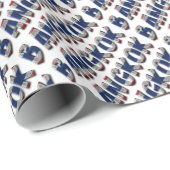 Bangkok Thailand Typografie Enlegant Tekst Cadeaupapier (Rol Hoek)