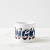 Bangkok Thailand Typografie van de Thaise vlag Kle Espresso Kop (Voorkant)