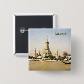 Bangkok, Thailand Vierkante Button 5,1 Cm (Voorkant /achterkant)