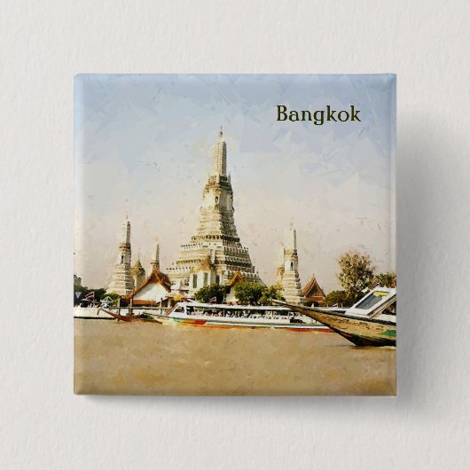 Bangkok, Thailand Vierkante Button 5,1 Cm (Voorkant)
