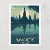 Bangkok Thailand Vintage Beroemde reisplaats Briefkaart (Voorkant)