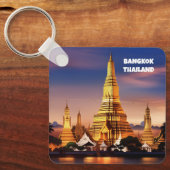 Bangkok Thailand vintage reizen sleutelhanger (Voorkant)