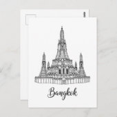 Bangkok Thailand Wat Arun  Briefkaart (Voorkant / Achterkant)