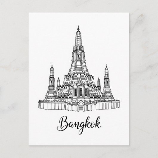Bangkok Thailand Wat Arun  Briefkaart (Voorkant)