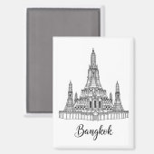 Bangkok Thailand Wat Arun  Magneet (Voorkant / Achterkant)