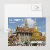Bangkok Thailand Wat Phra Kaew Emerald Buddha Briefkaart (Voorkant / Achterkant)