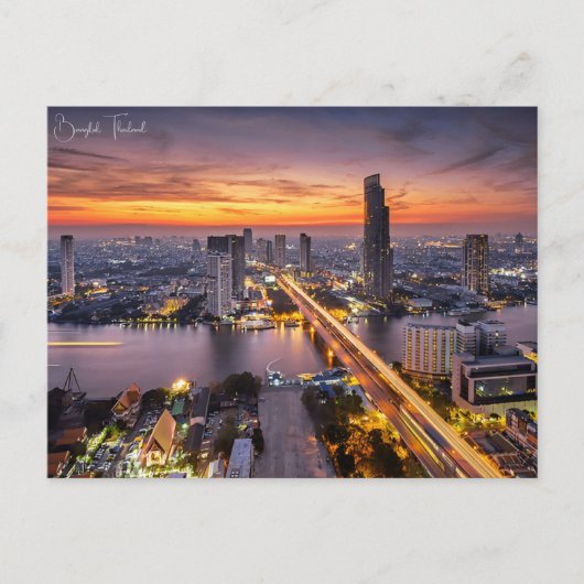  Bangkok Thailand Wat Travel waterverf Briefkaart (Voorkant)
