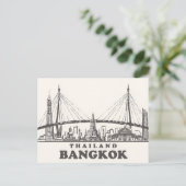  Bangkok Thailand Wat Travel waterverf Briefkaart (Staand voorkant)