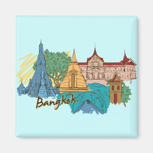 Bangkok, Thailand Wereldberoemde stad Magneet