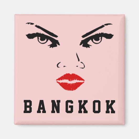 Bangkok, Thailand Woman Vriendin Magneet (Voorkant)