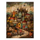 Bangkok: The Venice of the East - Whimsical Art Perfect Poster (Voorkant)