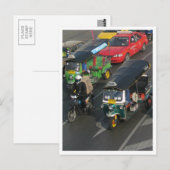 Bangkok Traffic ... Tuk Tuk Racing Briefkaart (Voorkant / Achterkant)