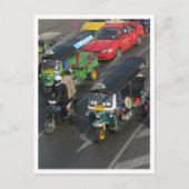 Bangkok Traffic ... Tuk Tuk Racing Briefkaart (Voorkant)