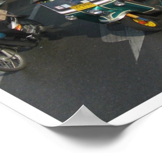 Bangkok Traffic ... Tuk Tuk Racing Poster (Hoek)