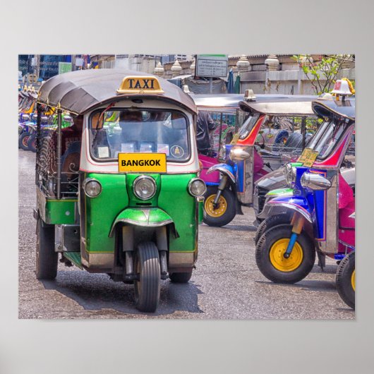 Bangkok tuk tuk poster (Voorkant)