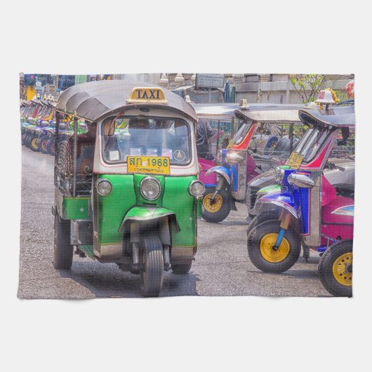 Bangkok tuk tuk, Thailand Theedoek (Horizontaal)
