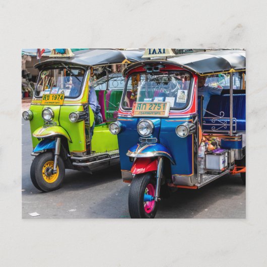 Bangkok tuk tuks briefkaart (Voorkant)