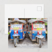 Bangkok tuk tuks feestdagenkaart (Voorkant / Achterkant)