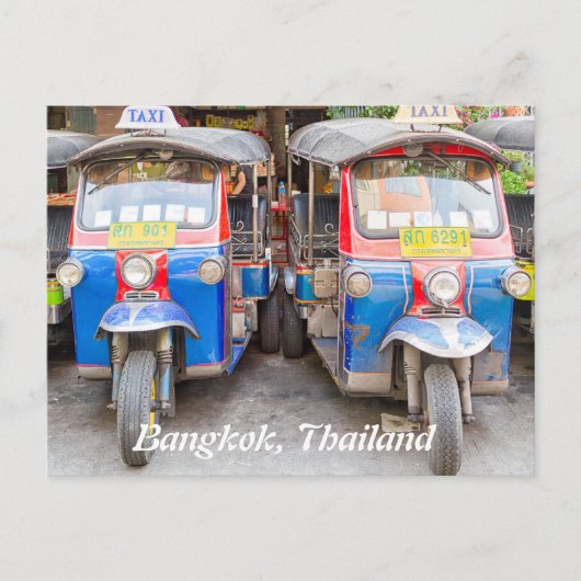 Bangkok tuk tuks feestdagenkaart (Voorkant)