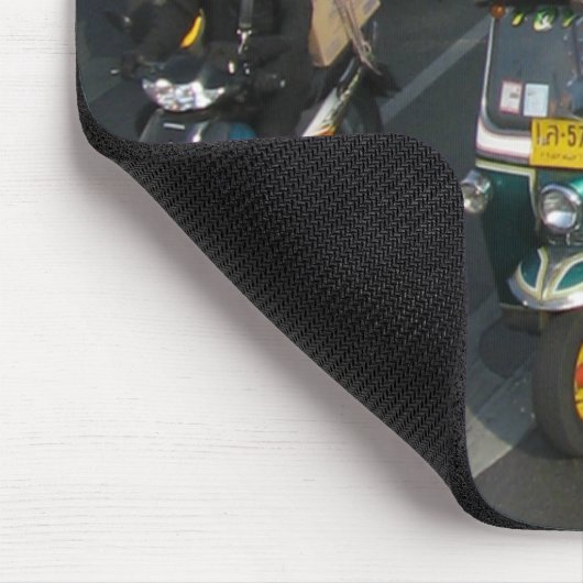 Bangkok Verkeer ... Tuk Tuk Racen Muismat (Hoek)