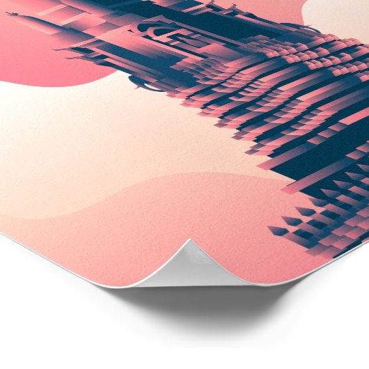 Bangkok vintage-poster poster (Hoek)