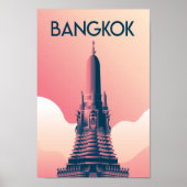 Bangkok vintage-poster poster (Voorkant)