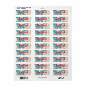 Bangkok Vintage Reisposter Etiket (Full Sheet)