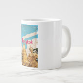 Bangkok Vintage Reisposter Grote Koffiekop (Voorkant rechts)